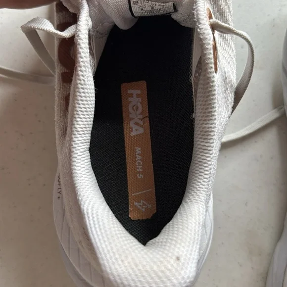 HOKA ONE ONE® Mach 5 Running Shoe White Copper Size 9B - Picture 13 of 13